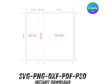 Customizable Cassette  Cover Template: DIY Album Design (Digital Download)
