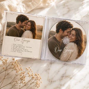 Custom CD with Photo + Songs: Personalized Music Gift