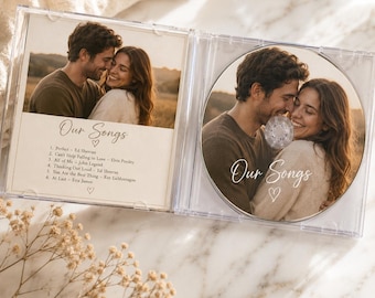 Custom CD with Photo + Songs: Personalized Music Gift
