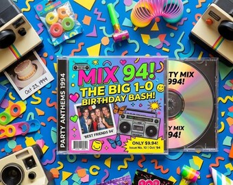 30-årspresent | Född 1994 Anpassad CD | Personlig nostalgimusikpresent