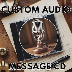 CD de audio con mensaje futuro: grabación de voz personalizada para cápsulas del tiempo y recuerdos