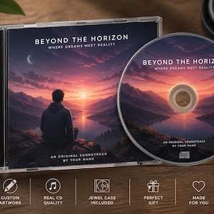 Custom CD & Album Cover | Your Artwork on a Real CD | Personalized Jewel Case CD | Custom Music Gift