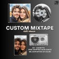 Personalized CD Mixtape: Custom Playlist, Minimalist Digipack