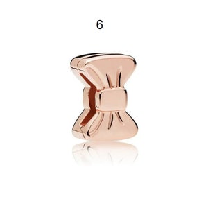 Pandora Charms, Reflexion Charms Rose Gold Charm Weiß Zirkonia Clips Perlen passen Original Anhänger Reflections Armband DIY Frauen Schmuck Geschenk 6