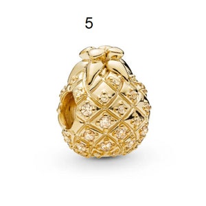 Pandora Charm, Reflexion Charms Metallperle Traumfänger Blumen Gold Charm passen Original Anhänger Charms Silber 925 Armband DIY Frauen Schmuck 5