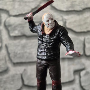 Friday the 13th Jason Voorhees Horror Movie Figure, 3D printed hand painted Jason Voorhees figure 16 centimetres