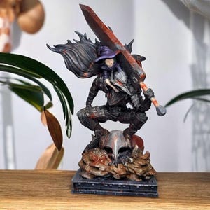 berserk figure, Guts Berserk Figure - Detailed Handmade Action Figure