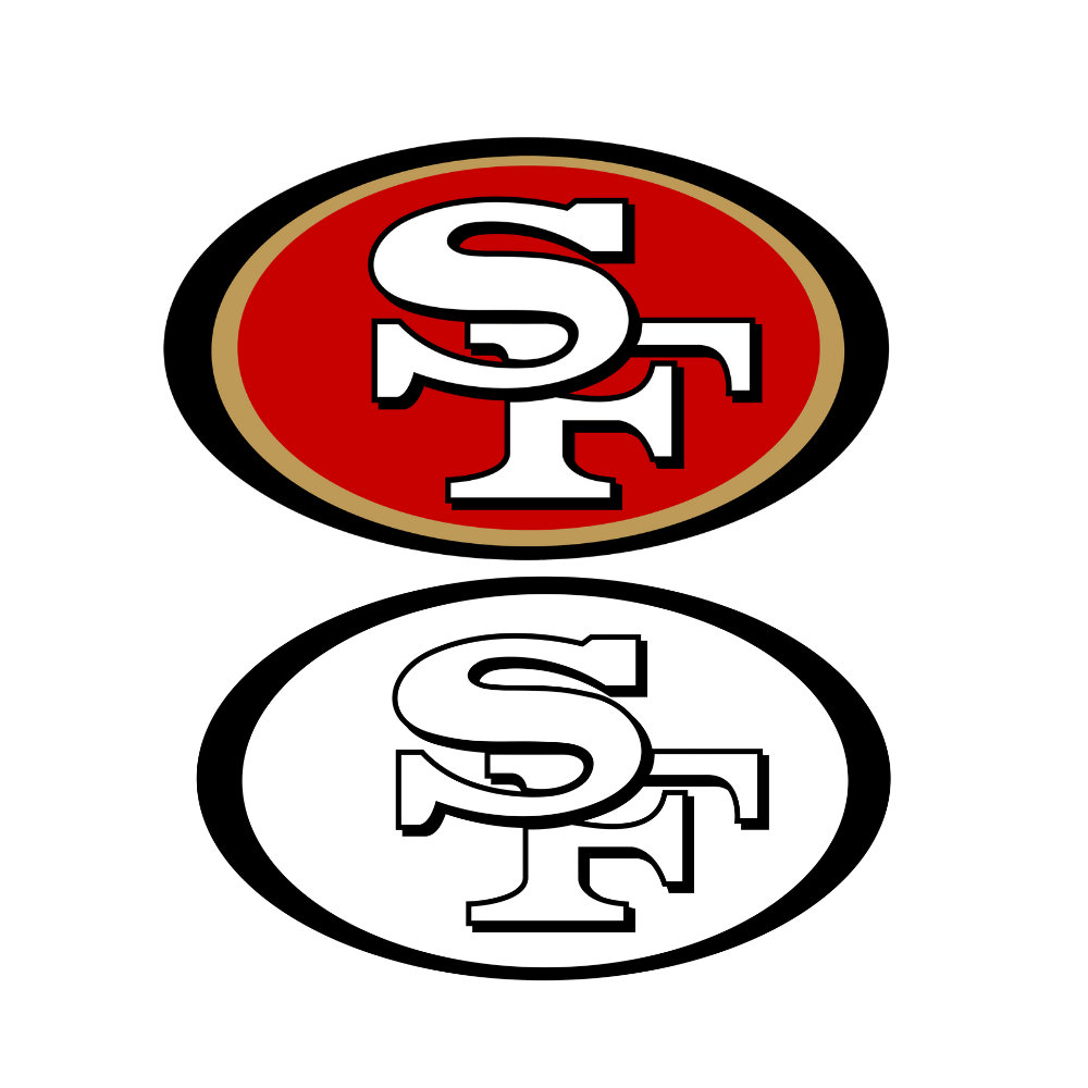 San Francisco 49ers Circle Logo Vinyl Decal / Sticker 10 sizes!!