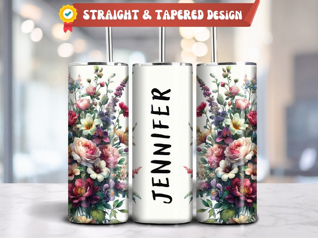 Add Your Own Name Tumbler Wrap PNG, 20 Oz Skinny Tumbler Sublimation ...