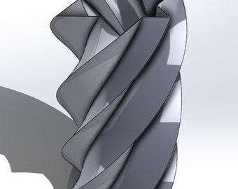 twisted 6-pointed vase
