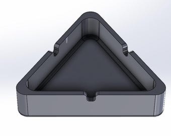 triangular ashtray