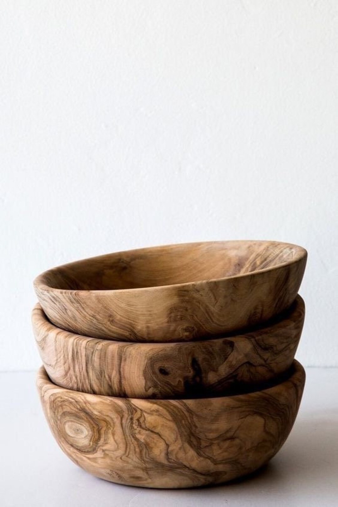 Unique Handmade Olive Wooden Bowl / Live Edge / Serving Bowl / Small