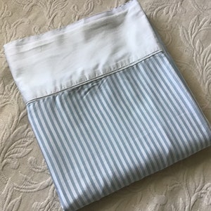 Lenzuolo piano vintage Ralph Lauren Worth Avenue Queen in raso