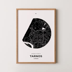 Affiche Tarnos, Poster Tarnos, Impression Tarnos, Carte Tarnos, Affiche Landes, Poster Landes, Cadeau Tarnos