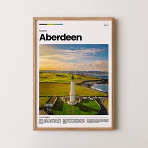 Aberdeen Poster, Aberdeen Print, Aberdeen Photo, Aberdeen Art, Scotland Poster, Scotland Print, Travel Poster Gift