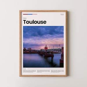 Toulouse Poster, Toulouse Print, Toulouse Photo, Toulouse Art, France Poster, France Print, Travel Poster Gift