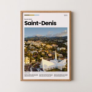 Saint-Denis Poster, Saint-Denis Print, Saint-Denis Photo, Saint-Denis Art, Reunion Poster, Reunion Print, Travel Poster Gift