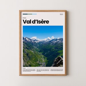 Val d&#39;Isère Poster, Val d&#39;Isère Print, Val d&#39;Isère Photo, Val d&#39;Isère Art, France Poster, France Print, Travel Poster Gift