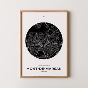 Cartel Mont-De-Marsan, Cartel Mont-De-Marsan, Impresión Mont-De-Marsan, Carta Mont-De-Marsan, Cartel Landes, Cartel Landes, Cadeau