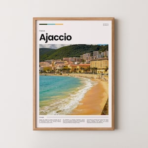 Ajaccio Poster, Ajaccio Print, Ajaccio Photo, Ajaccio Art, Corsica Poster, Corsica Print, Travel Poster Gift