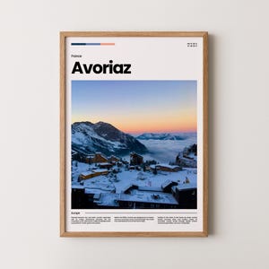 Avoriaz Poster, Avoriaz Print, Avoriaz Photo, Avoriaz Art, France Poster, France Print, Travel Poster Gift