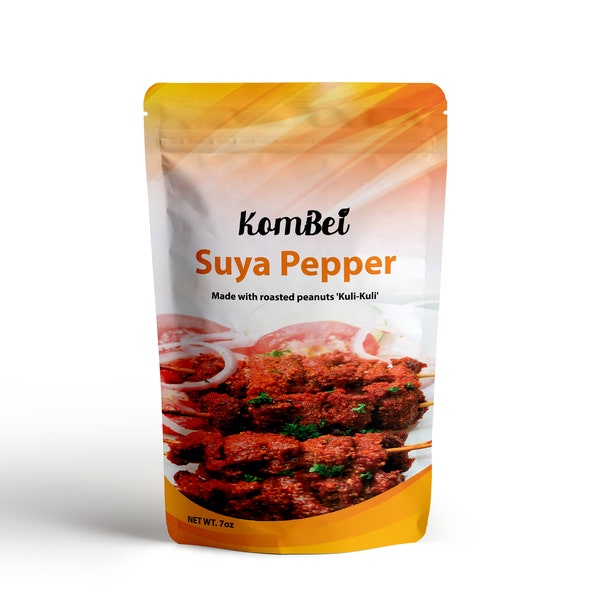 Suya Pepper (7oz Suya Spice, Yaji, Premium Suya Pepper for Grilling and Cooking)