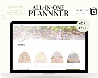 All-in-One Notion Planner | Ultimate Life Dashboard (Digital Download)
