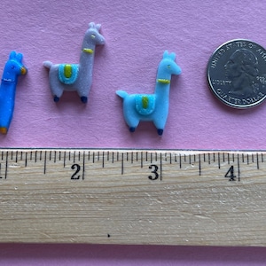 COE 90 Llamas in Multiple Colors/ 3 item pack / Freeze and Fuse / Bullseye Glass / Frit Art
