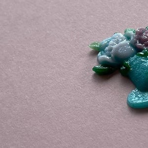 COE 90 Flowers in a Tea Cup / 1 item / Freeze and Fuse / Bullseye Glass / Frit Art