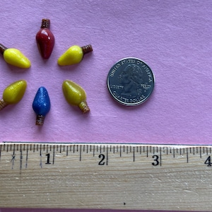 90 COE / Christmas Lights / 6 pieces / Bullseye Powder Frit/ Glass Art