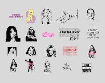 Free Britney SVG PNG Bundle, Cricut Cut Files (Digital Download)