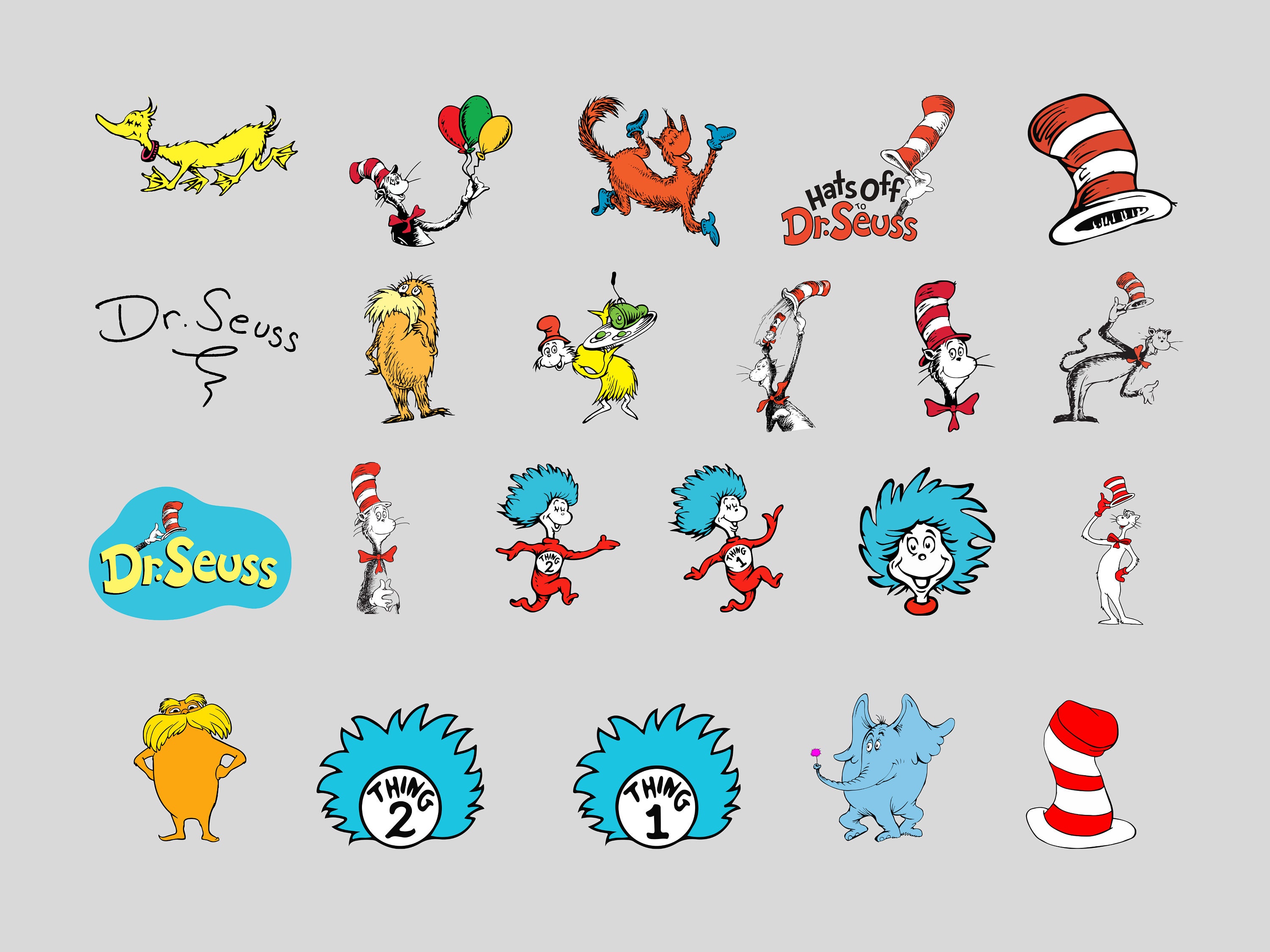 250+ Files Dr Seuss Svg Bundle Layered Item, Dr. Seuss Quotes Cat in ...