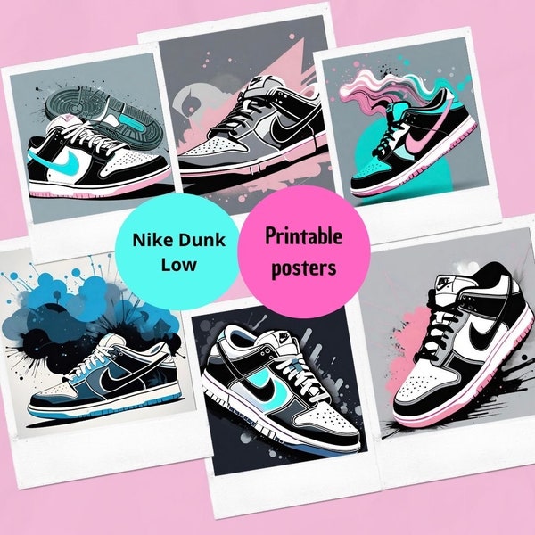 Printable poster Nike Dunk low