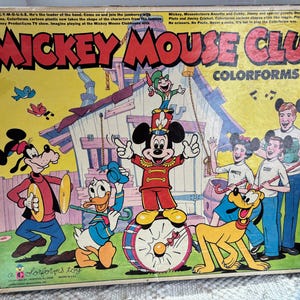 1960s Disney Annette Funicello Mickey Mouse Club Coloforms Play Set