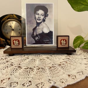 Neoclassical art deco style photo frame in fine wood