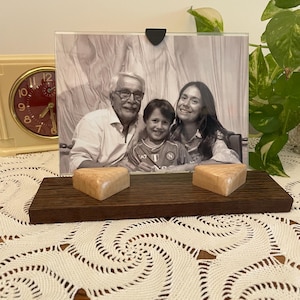 Fine wood photo frame in Art Deco style