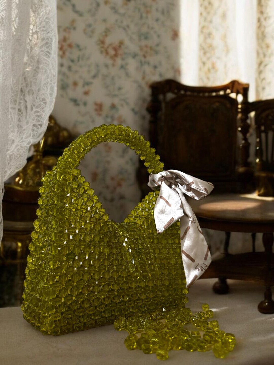 Crystal Green Bag Bead Shoulder Bag Women Bead Bag Luxury Bag crystal-green-bag-bead-shoulder-bag-women-bead-bag-luxury-bag