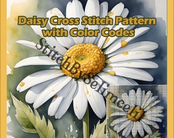 Daisy Stitch Pattern | Hobby Patterns | Downloadable Pdf Files | With Color Codes