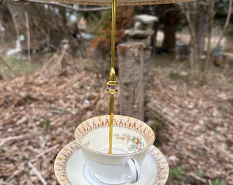 Noritake China Teacup  Birdfeeder