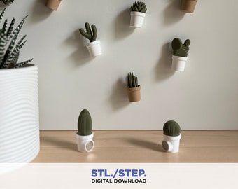 Magnetus | 3D magnets | Digital Files | 3D fridge magnets | 3D digital file | 3D stl files | 3D model STL | magnet cactus | 3D succulents