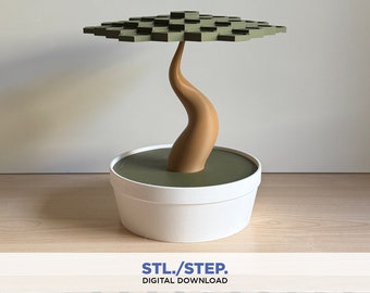 Bonsai | 3D puzzles | Digital Files | 3D bonsai balancing game | 3D digital file | 3D stl files | 3D model STL | book | 3D plant decor game
