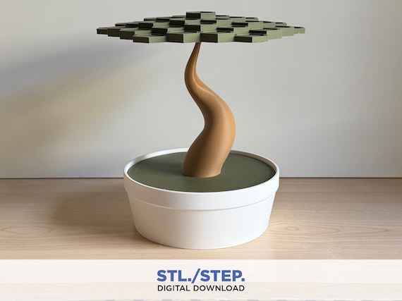 Bonsai | 3D puzzle | Digital Files | 3D bonsai balancing game | 3D digital file | 3D stl file | 3D model STL | book | 3D plant decor game