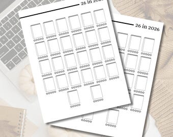 26 in 2026 | Happy Planner Reading Journal | Digital Download | Printable