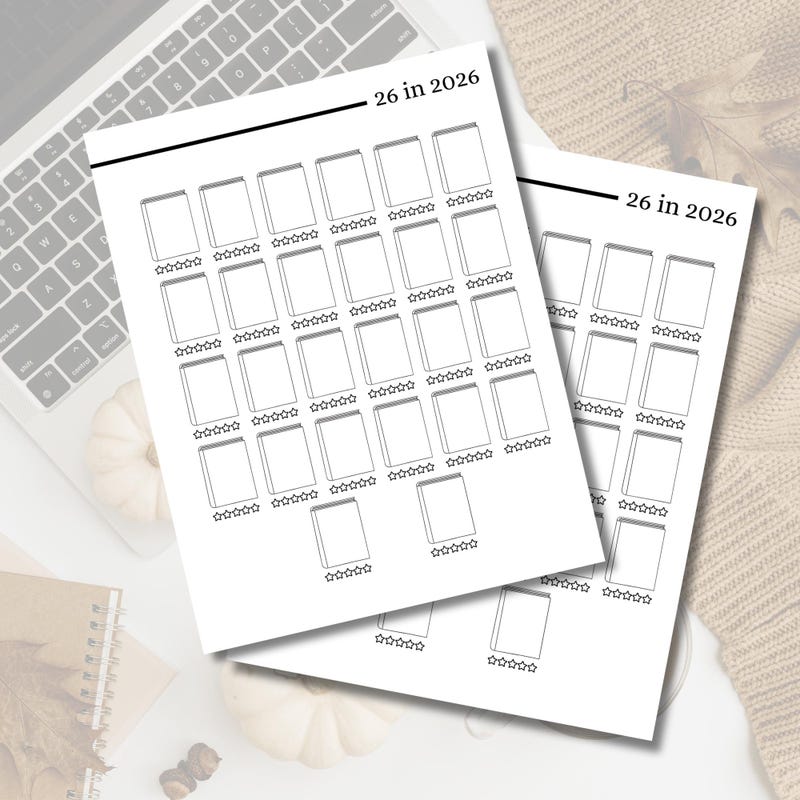 2026 Book Journal Etsy