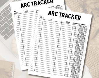 ARC Tracker || Digital Download || Printables || Happy Planner || Classic, Big || Reading Journal