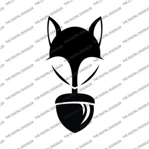 Cartoon Squirrel with Acorn SVG | Cute Woodland Creatures, Digital Download, Clipart