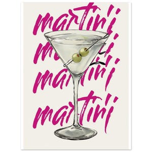 Citazione motivazionale da parete – Poster artistico incorniciato, stampa tipografica rosa moderna / poster su carta opaca premium (imperiale)