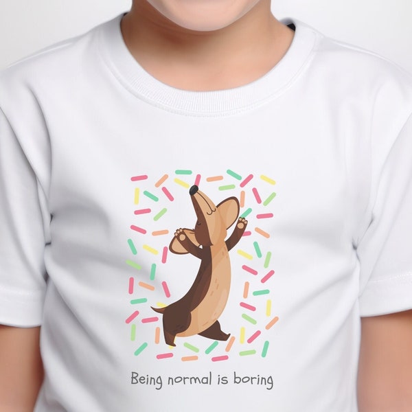 Being normal is boring shirt | Children's T-shirt | Gift for child | Gift for birthday for child | Girl | Boy | Birthday gift for child