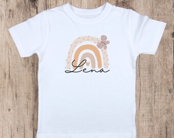 T-shirt verjaardagsshirt, gepersonaliseerde kleding voor het kind, jarig kind, unisex T-shirt, shirt met kindernaam, cadeau kind