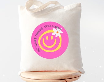 Cute fabric bag in natural or white, cotton bag, jute bag, tote bag, linen bag for shopping